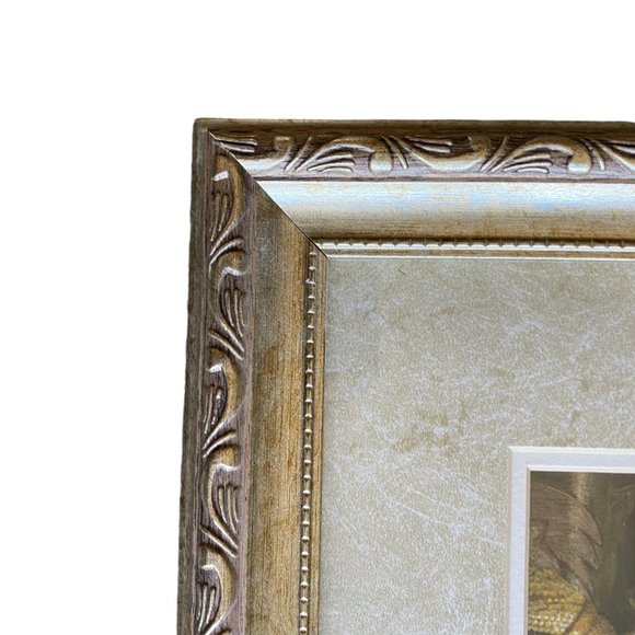 NY Artist Elaine Vollherbst Pampered Pug Puppy Dog Print Wood Frame Glass Art - Picture 6 of 14